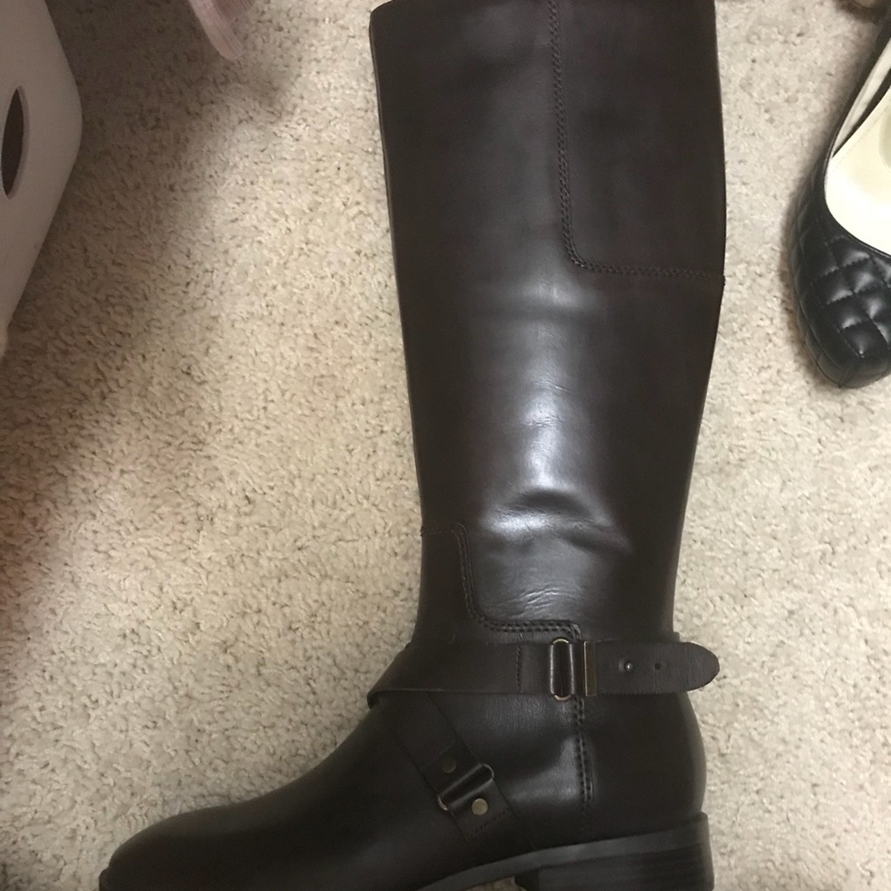 Brand New, NINE WEST 7.5 Wide Calf riding boot